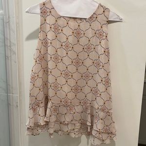 Loft Ruffled Peplum Top